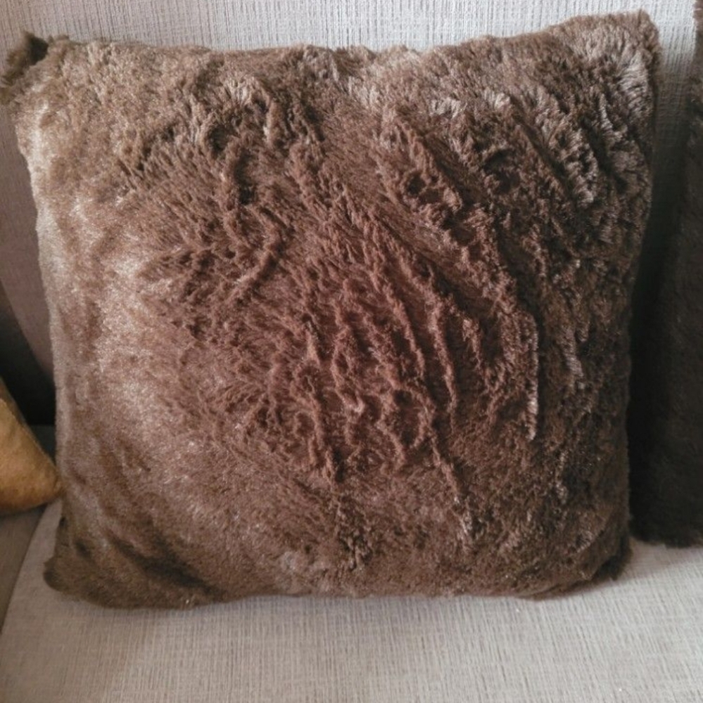 Two Throw cushion soft with  pillow included